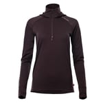 Aclima Womens LightWool 180 Hoodie (Lila (CHOCOLATE PLUM) X-small)