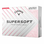 Callaway Supersoft Splatter 360 Golfball Rød