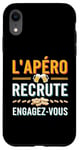 Coque pour iPhone XR L'Apéro Recrute Engagez-vous Humour Convivialité Amusant