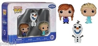 La the Snow Queen Pack 3 Pocket Pop! Tins Figurines 4 CM Collector N°01 Funko
