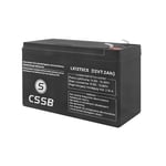 Batterie gel rechargeable 12V 7.2Ah  sans fuite et sans entretien CSSB