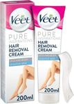 Veet Pure Inspirations Hair Removal Cream for Sensitive Skin, Body & Legs, 200