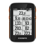 CooSpo Compteur Vélo GPS sans Fil Compteur de Vitesse de vélo Compteur kilométrique avec écran LCD 2,4 Pouces Étanche IP67 Prise en Charge Bluetooth 5.0 Ant + 80 Types de données