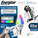 Energizer Smart E14 (SES) Candle-5W LED-Colour Changing Bulb-Alexa-Google-Siri