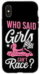 iPhone X/XS Go Kart Racing Girl Female Vintage Who Said Girls Can't Case