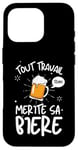 Coque pour iPhone 16 Pro Noel Tshirt Humoristique Bière Homme Rigolo Biere Pression