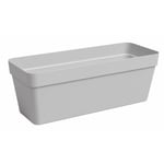 Jardiniere - Plastique - Gris clair - Rectangulaire - L49,9 x P20 x H18,1cm -...