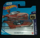 HOT WHEELS 2021 X-34 LANDSPEEDER STAR WARS, PINK, SHORT CARD .