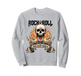 Rock And Roll Never Die Vintage Retro Rock&Roll Rock Concert Sweatshirt