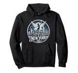 Fairytale of New York Emblem with Enchanted Fairy Pullover Hoodie