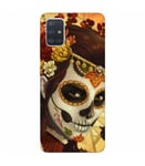 Coque Galaxy S20 PLUS mort 33 calavera mexicaine fleur or