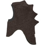 HUTTEliHUT Balaclava Triangles tovet ull, Dark Brown M.