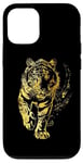 iPhone 12/12 Pro Gold Tiger Powerful Zen Pose Aura Golden Tiger Case