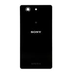 Coque Arriere / Cache Batterie Sony Xperia Z 3 Mini - Noir - Adhesif Inclus