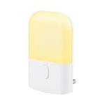 GRIFEMA GD103UK-1 Night Light Plug in Wall with Dusk to Dawn Photocell Sensor, 4 Levels Brightness Adjustable, Night Light Kids for Children's Room, Hallway, Bedrooms, Garage, Warm White