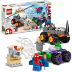 LEGO® 10782 Marvel Spidey and His Amazing Friends Truck Battle, Hulk vs. Rhino, Toy Children +4 Years Flerfärgad