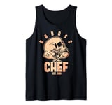 Badass Chef Est. 2001 Funny Cook Tank Top