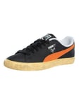 PumaClyde Vintage Leather Trainers - Black/Rickie Orange