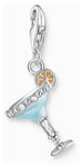 Thomas Sabo 1930-041-7 Blue Cocktail Glass Charm | Sterling Jewellery