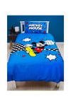 Mickey Mouse Single Duvet Cover and Pillowcase Bedding Set