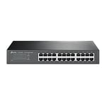 TP-Link TL-SG1024D Switch Ethernet 24 Ports Gigabit, Switch RJ45, Hub RJ45, Prévention des Boucles, Mode d'Isolement, Boitier Métal, Bureau/Montage en Rack, Brancher et Utiliser