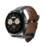 Leather Watch Strap for Huawei Watch GT4 46mm Watch Buds 