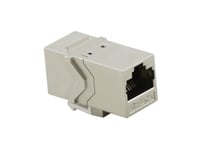 Helos Keystone-Modul Cat 6A, Stp Rj45, 500 Mhz, 2X Rj45-Uttag, Skärmad