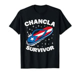 Chancla Survivor Puerto Rican Puerto Rico Funny Spanish Joke T-Shirt