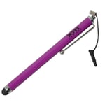 PORT Stylet pour Tablettes et Smartphones avec Embout de Type Jack Violet