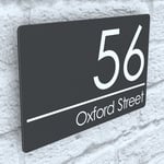 Floating House Signs Plaques Door Numbers 1 - 999 Personalised Name Plate