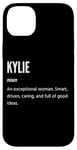 Coque pour iPhone 14 Plus Kylie Gifts Nom une femme exceptionnelle