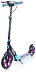 Zinc Verge Pro Foldable Big Wheel Scooter - Pink & Blue