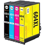 Amaprint 4 ink cartridges compatible with Epson 604XL Multipack for Expression Home XP-2200 XP-2205 XP-3200 XP-3205 XP-4200 XP-4205 WorkForce WF-2910 WF-2930 WF-2935 WF-2950 DWF