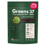 Greens Powder - Made in UK with 37 superfoods - 300g High Dosage servings - Vegan Gluten free Greens Powder- daily vitamins, probiotics for gut health - with KSM-66® Ashwagandha and Lions Mane