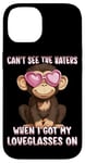 iPhone 14 Can't See The Haters Loveglasses On Monkey Heart Glasses Case