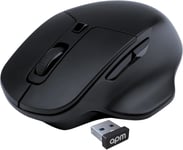 Souris Office sans-Fil, 2.4 GHz, Silencieuse, Récepteur USB, DPI Ajustables 800/1200 / 1600, 6 Boutons, Pile Incluse, Compatible avec PC Mac Ordinateur Portable, 571172