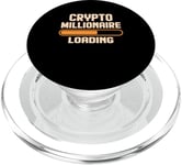 Crypto Millionaire Loading Cryptocurrency Investor PopSockets PopGrip for MagSafe