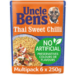 Uncle Bens Thai Sweet Chilli Microwave Rice, Bulk Multipack 6 x 250g pouches