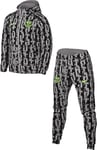 Nike Fc Barcelona Third FQ3038-010 Survêtement de football en tissu tissé avec capuche (homme), noir/gris pierre/lime Blast, FQ3038-010, 3XL