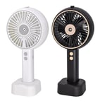 EURO MARKETING MANUFACTURING Fresh Breeze Ventilateur Portable Rechargeable avec nébuliseur, Couleurs Assorties Blanc ou Noir, Unique