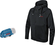 Bosch Heating Hoodie GHH 12+18V XA med lader GAA 12V-21 Størrelse 3XL