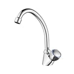 IBERGRIF M18754 Ballet, Mitigeur d'Evier Retro, Robinet de Cuisine Eau Froide Uniquement, Chromé, argent