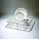 Delfinware 2010W,  Standard Flat Dish Drainer, White, 37 x 37 x 9.5 cm