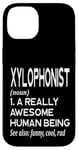 Coque pour iPhone 14 Définition du lecteur de xylophone drôle - Xylophoniste