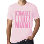 Homme Tee-Shirt Tout Droit Sorti De Miami - Straight Outta Miami - T-Shirt Graphique Éco-Responsable Vintage Cadeau Nouveauté