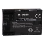 EXTENSILO Batterie compatible avec Blackmagic Pocket Cinema 4K appareil photo, reflex numérique (2000mAh, 7,4V, Li-ion)