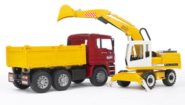 Bruder MAN TGA Construction Truck &  Liebherr Gravemaskine