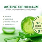 99% Pure Aloe Vera Soothing Gel Vegan Organic Skin Moisturiser 200ml For Glow