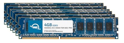 OWC - 24 Go Kit de Mise à Niveau de mémoire OWC - 6 DIMMs PC10600 DDR3 ECC 1333MHz de 4 Go pour Mac Pro 2009-2012 modèles 'Nehalem' et 'Westmere'