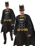 Official Batman Costume Mens Superhero Fancy Dress Outfit Adults + Mask